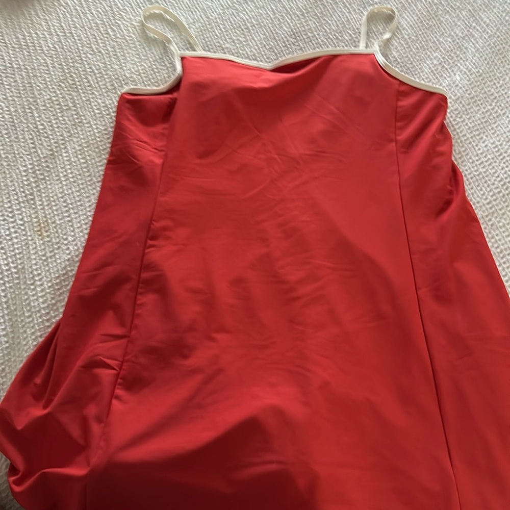 Built in bra and shorts mid length dress